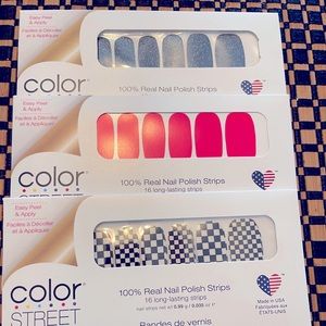 3 Brand New Color Street Packs, Check Yourself, Shockwave, Soho Over It